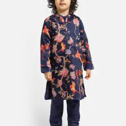 Floral Print Kurta Pyjama Set-image-45