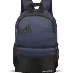 Men Colourblock Backpack with Side Mesh Pockets-image-2