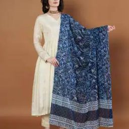 Women Floral Print Cotton Dupatta-17