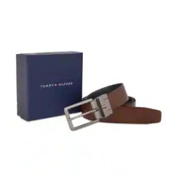 Textured Reversible Leather Belt-image-37
