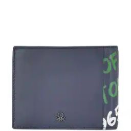Men Typographic Print Leather Bi-Fold Wallet-16