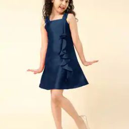 A-Line Dress with Ruffled Detail-image-75