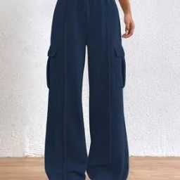 Straight Track Pants with Drawstring Waist-image-49