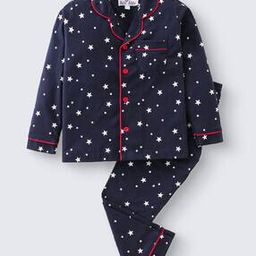 Girls Star Print Shirt & Pyjamas Set-image-55