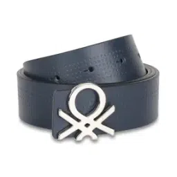 Men Leather Reversible Belt with Logo Buckle Closure-image-49