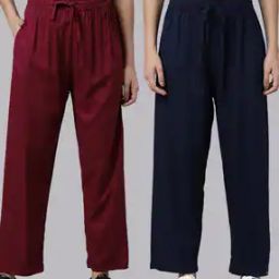 Women Pack of 2 Wide Leg Palazzos-image-14