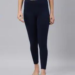 Ankle-Length Leggings with Elasticated Waist-image-97