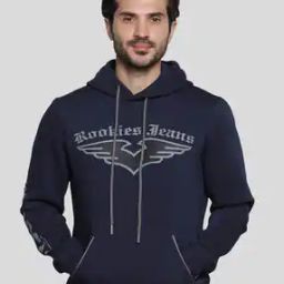 Men Typographic Printed Slim Fit Hoodie-image-50
