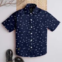Boys Floral Print Regular Fit Shirt with Patch Pocket-picture-34