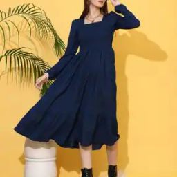 Women Fit and Flare Dress-image-66