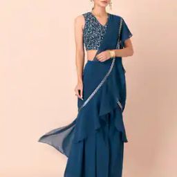 Women Ruffled Ready to Wear Saree-picture-52