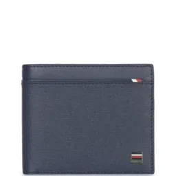 Leather Bi-Fold Wallet with Logo Applique-picture-11