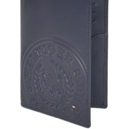 Logo Embossed Leather Bi-Fold Passport Case-47