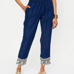 Women Pants with Embroidered Hemline-image-34