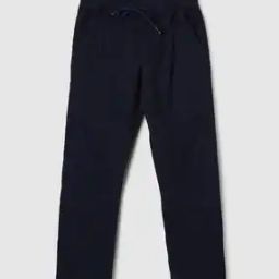 Boys Straight Fit Flat-Front Trousers-image-2