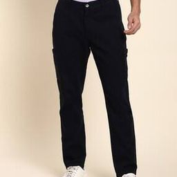 Solid Tapered Fit Cargo Pants-image-39