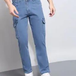 Men Heavily Washed Slim Fit Jeans-image-3
