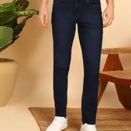 Men Lightly Washed Slim Fit Jeans-image-19