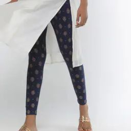 Printed Leggings with Elasticated Waistband-image-35