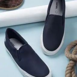 Men Slip-on Shoes with Canvas Upper-image-59