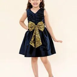 Embellished A-Line Dress with Strappy Sleeves-image-46