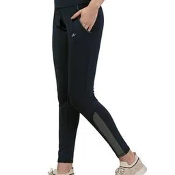 trendmalls Women Logo Print Fitted Track Pants with Elasticated Waistband-picture-5
