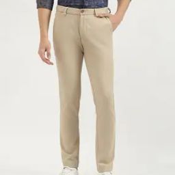 Men Slim Fit Flat-Front Chinos-image-8