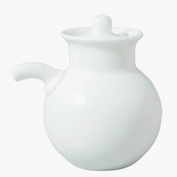 White Porcelain Soy Sauce Pot Small-image-62