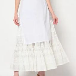Printed Tiered Skirt with Elasticated Waist-picture-32