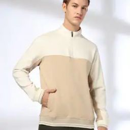 Men Colourblock Zip-Up Sweatshirt-picture-15