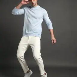 Men Skinny Fit Cropped Jeans-image-82