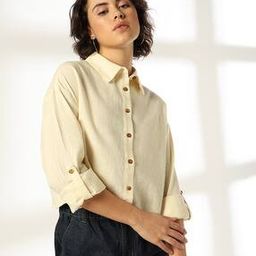 Women Patterned Regular Fit Crop Shirt-image-24
