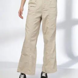 Women Straight Fit Cargos-image-31