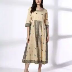 Women Floral Print Fit & Flare Dress-10