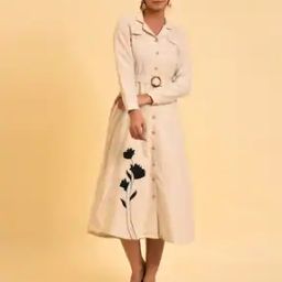 Button-Down Dress with Insert Pockets-image-85