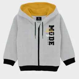 Boys Typographic Print Regular Fit Hoodie-image-47