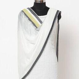 Dupatta with Striped Border-picture-33