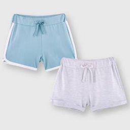 Girls Pack of 2 Shorts with Elasticated Waistband-picture-37