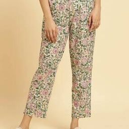 Women Floral Print Straight Fit Pants-image-27