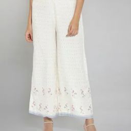 Women Floral Print Regular Fit Parallel Pants-image-71