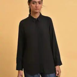 Shirt with Spread Collar-image-39