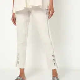 Block Print Flat-Front Pants-picture-19