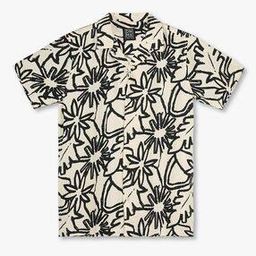 Boys Floral Print Cotton Relaxed Fit Shirt-image-93