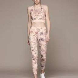 Floral Print Sports Bra with Tights-picture-22