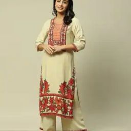 Women Floral Print Straight Kurta-image-59