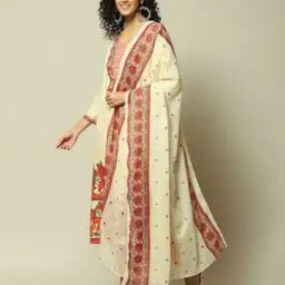 Women Micro Print Dupatta-image-2