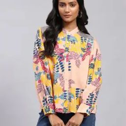 Loose Fit Floral Print Boxy Fit Shirt-image-8