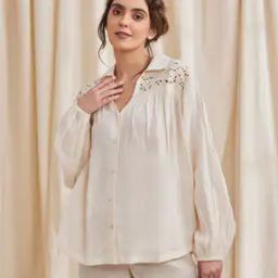 Women Relaxed Fit Embroidered Top-image-69