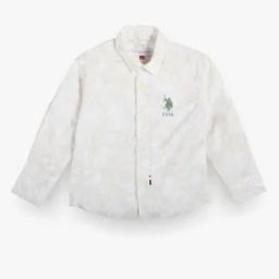 Boys Leaf Print Regular Fit Shirt-image-21