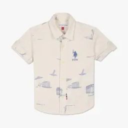Boys Graphic Print Regular Fit Shirt-image-48
